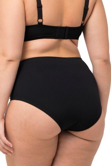 Ulla Popken 825676 Culotte gainante taille haute Noir - Lingerie gainante - 