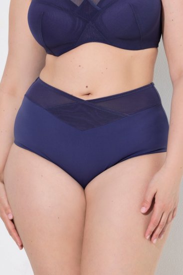 Ulla Popken 825676 Culotte gainante taille haute Bleu roi - Lingerie gainante - 
