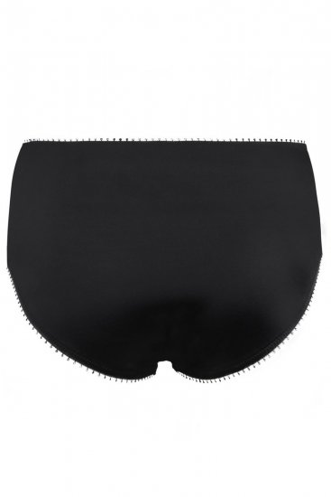 Ulla Popken 825790 Culottes à fleurs en dentelle Noir - Culottes - 