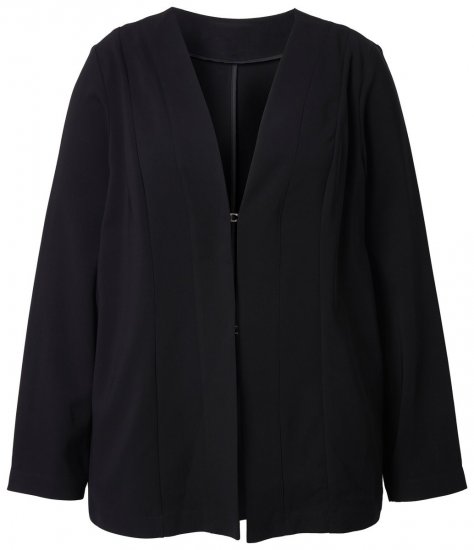 Ulla Popken 825828 Veste Noir - Vestes - Vestes grande taille pour femme