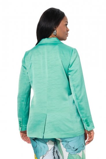 Ulla Popken 826161 Blazer texturé Vert - Blazers - Vestes blazer pour femme, grandes tailles