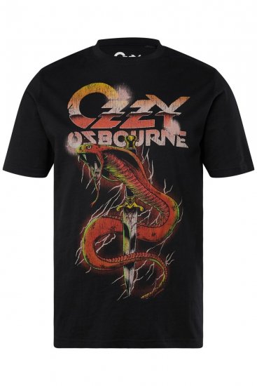 JP1880 Ozzy Osbourne Graphic Band T-Shirt Black - T-shirts - T-shirts Homme Grande Taille