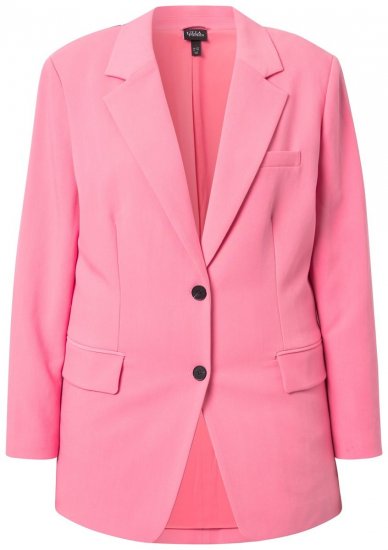 Ulla Popken 826487 Blazer oversize Rose - Blazers - Vestes blazer pour femme, grandes tailles