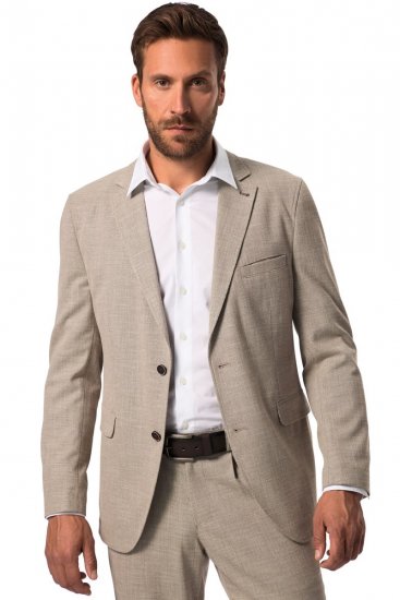 JP1880 Bamboo Flexnamic Blazer Sable - Costumes - Costumes grandes tailles 