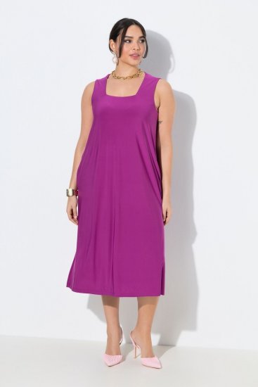 Ulla Popken 827908 Robe en jersey sans manches Lilas - Robes en jersey - 