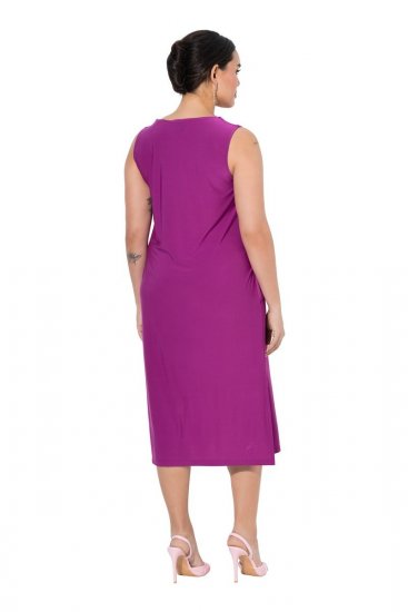Ulla Popken 827908 Robe en jersey sans manches Lilas - Robes en jersey - 