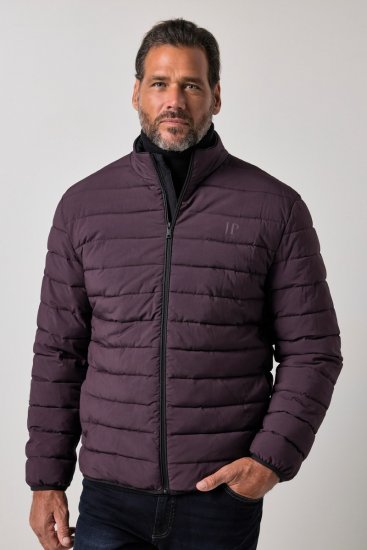 JP1880 828991 Veste matelassée à col montant Prune - Vestes - Vestes homme grandes tailles