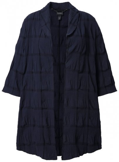 Ulla Popken 829575 Veste Bleu marine - Vestes - Vestes grande taille pour femme
