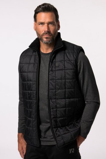 Jay-Pi 829716 Gilet réversible avec teddy Noir - Vestes - Vestes homme grandes tailles
