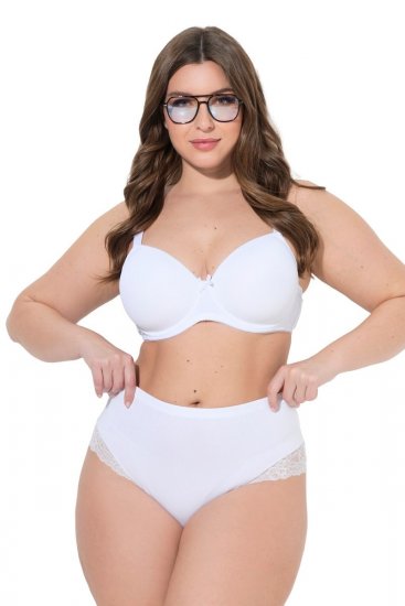 Ulla Popken 830094 Culottes en dentelle lot de 2 Blanc - Culottes - 