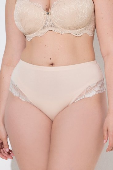 Ulla Popken 830094 Culottes en dentelle lot de 2 Beige - Culottes - 