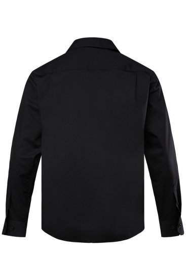 Men+ 757 Chemise business manches longues à col ouvert Noir - Chemises - Chemises Grandes Tailles Hommes