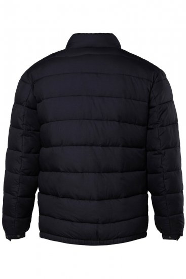Men+ 494 Veste matelassée à col montant Bleu marine - Vestes - Vestes homme grandes tailles