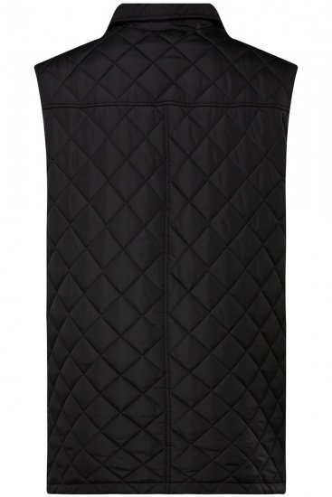 Boston Park 593 Gilet matelassé à col chemise Noir - Vestes - Vestes homme grandes tailles