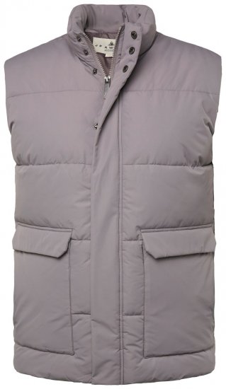 JP1880 831639 Gilet matelassé en polyester recyclé Gris foncé - Vestes - Vestes homme grandes tailles