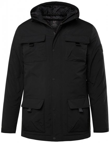 JP1880 832202 Veste de terrain à capuche Noir TALL - TALL vestes - Vestes coupe TALL pour hommes grands