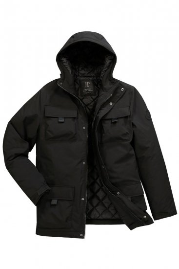 JP1880 832202 Veste de terrain à capuche Noir TALL - TALL vestes - Vestes coupe TALL pour hommes grands