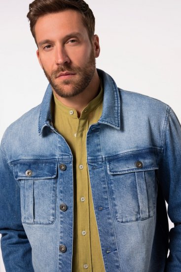JP1880 832510 Stretch Veste en jean Bleu indigo - Vestes - Vestes homme grandes tailles