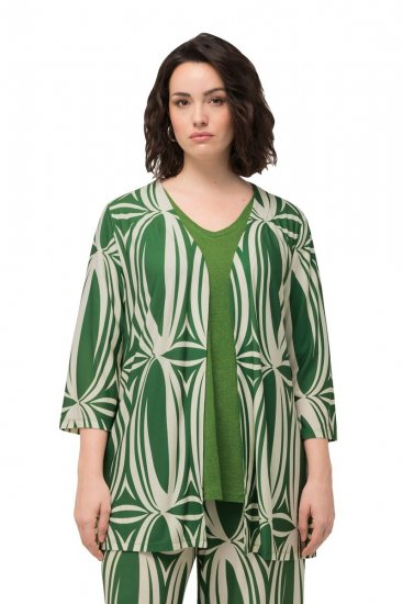 Ulla Popken 832884 Veste Vert - Vestes - Vestes grande taille pour femme