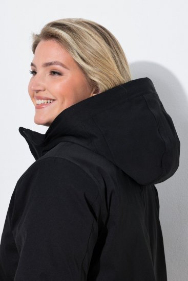 Ulla Popken 833341 Veste technique Noir - Vestes - Vestes grande taille pour femme