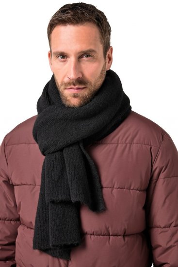 JP1880 834031 Écharpe tricotée Noir - Écharpes - 
