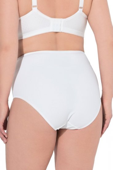 Ulla Popken 834307 Culotte gainante en dentelle Blanc cassé - Lingerie gainante - 