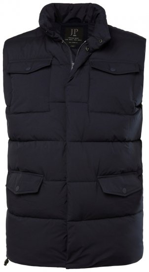 JP1880 834648 Gilet matelassé à col montant Bleu marine - Vestes - Vestes homme grandes tailles