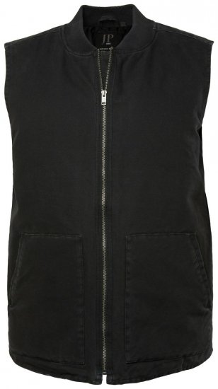 JP1880 834734 Gilet canvas Noir - Vestes - Vestes homme grandes tailles