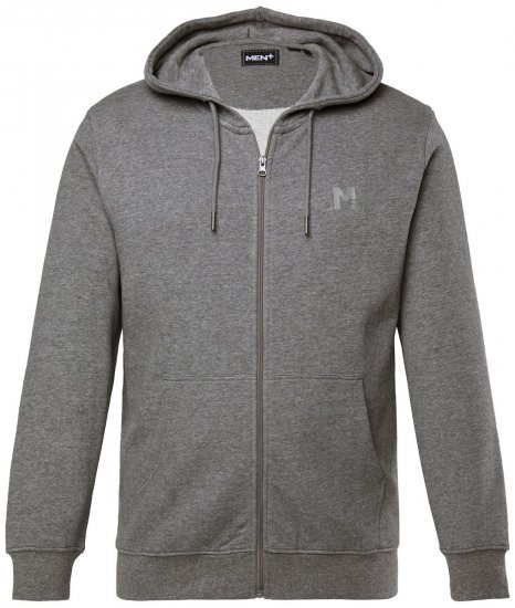 Men+ 851 Veste sweat à capuche Gris chiné - Sweatshirts & hoodies - Sweatshirts/Hoodies grande taille homme