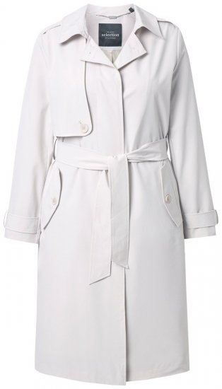 Ulla Popken 834990 Trench Taupe - Manteaux - Manteaux grande taille pour femme