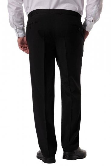 Men+ 066 Porto Pantalon de costume bellyfit Noir - Costumes - Costumes grandes tailles 
