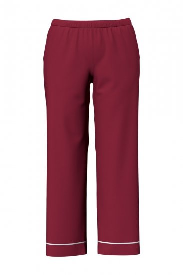 Ulla Popken 835397 Pyjama à manches courtes et col chemise Lilas - Pyjamas/vêtements de détente - 