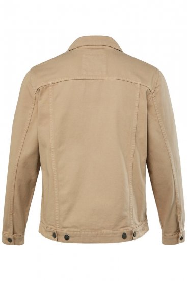 Men+ 446 Veste en jean à poches poitrine Sable - Vestes - Vestes homme grandes tailles