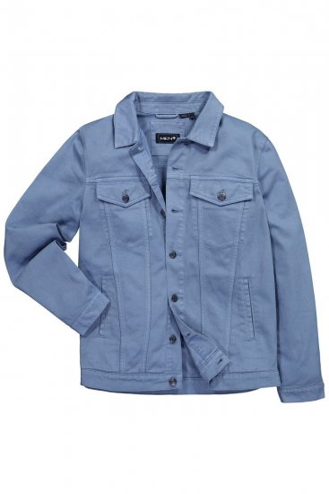Men+ 446 Veste en jean à poches poitrine Bleu denim - Vestes - Vestes homme grandes tailles