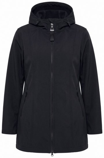 Ulla Popken 836064 Veste technique Noir - Vestes - Vestes grande taille pour femme