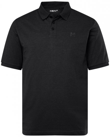 Men+ 256 Polo Noir - Polos - Polos homme grande taille