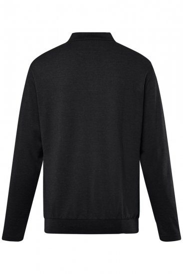 Men+ 274 Polo manches longues bellyfit Noir - Polos - Polos homme grande taille