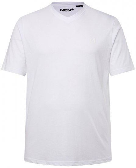 Men+ 279 T-shirt col V Blanc - T-shirts - T-shirts Homme Grande Taille