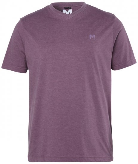 Men+ 279 T-shirt col V Prune - T-shirts - T-shirts Homme Grande Taille