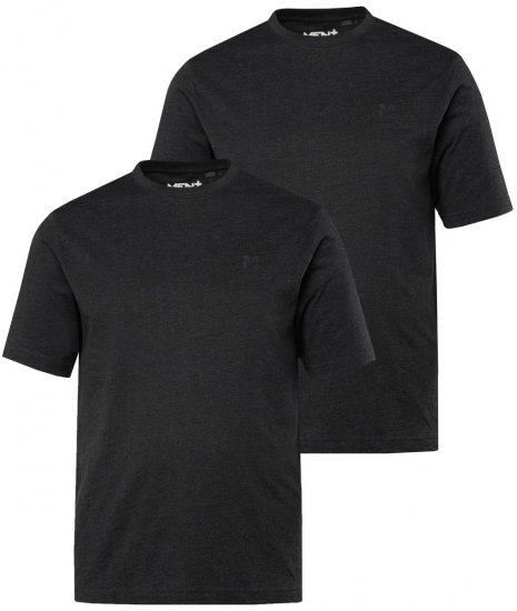 Men+ 285 T-shirt col rond Noir lot de 2 - T-shirts - T-shirts Homme Grande Taille