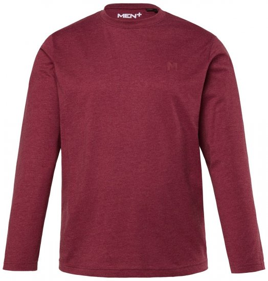 Men+ 307 T-shirt manches longues Aubergine - T-shirts - T-shirts Homme Grande Taille