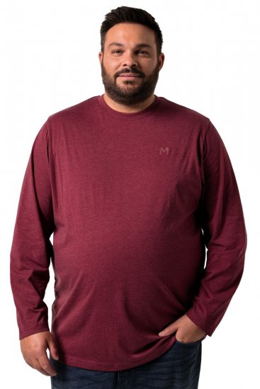Men+ 307 T-shirt manches longues Aubergine - T-shirts - T-shirts Homme Grande Taille