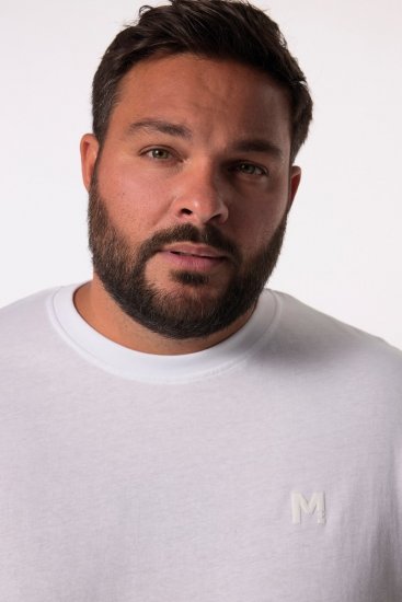 Men+ 313 T-shirt manches longues bellyfit Blanc - T-shirts - T-shirts Homme Grande Taille