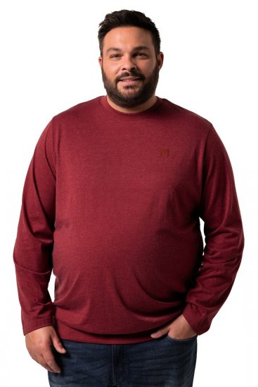 Men+ 313 T-shirt manches longues bellyfit Brun cuivré - T-shirts - T-shirts Homme Grande Taille