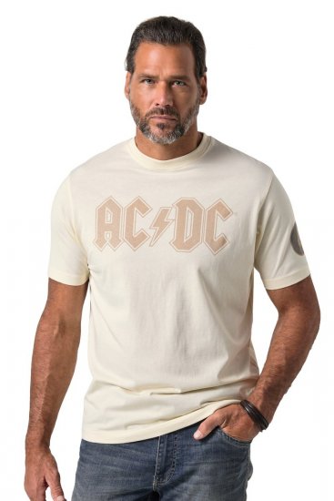 JP1880 836411 AC/DC Classic Logo T-shirt Gris sable - T-shirts de groupes - T-shirts de groupes de musique
