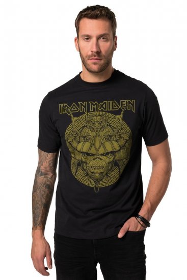 JP1880 Iron Maiden Samurai Eddie T-Shirt Black - T-shirts - T-shirts Homme Grande Taille