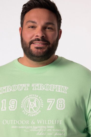 Men+ 424 T-shirt Trout Trophy Vert menthe - T-shirts - T-shirts Homme Grande Taille