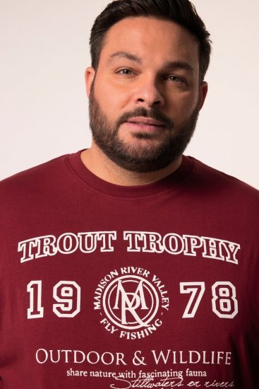 Men+ 424 T-shirt Trout Trophy Brun cuivré - T-shirts - T-shirts Homme Grande Taille