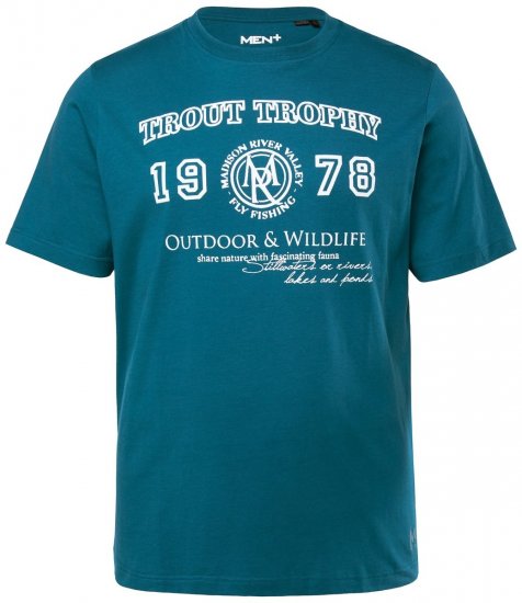 Men+ 424 T-shirt Trout Trophy Vert lagon - T-shirts - T-shirts Homme Grande Taille