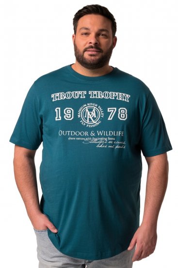Men+ 424 T-shirt Trout Trophy Vert lagon - T-shirts - T-shirts Homme Grande Taille